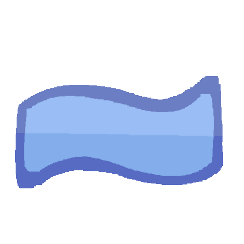 a light blue tilde.